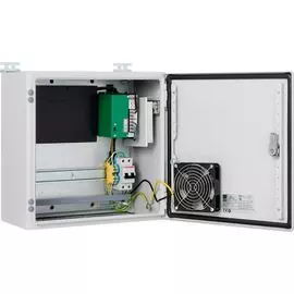 Узел доступа NSGate NSBox-442 PX30F38F шкаф NSB-3838F1 с вентилятором, без нагревателя, с ODF; ИП 55VDC-360W; NIS-3200-464PSG коммутатор: uplink 2 SFP