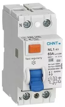 УЗО CHINT 200823 NL1-63 2P 16А 10мА 6кА тип AC (R)