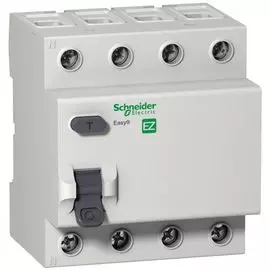 Выключатель дифференциального тока (ВДТ, УЗО) Schneider Electric EZ9R64440 EASY 9 УЗО 4P 40А 300мА AC