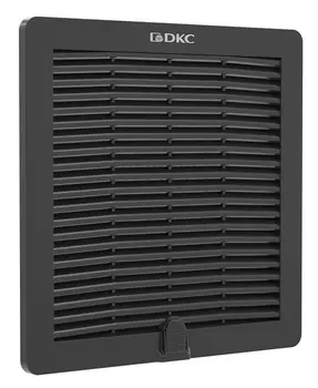 Вентиляционная решетка DKC R5RF13B с фильтром RF 205x205 мм, IP54, RAL9005, "RAM Klima"