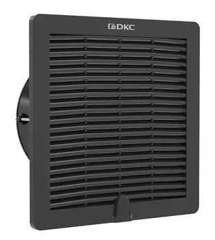 Вентилятор DKC R5RV13115B с фильтром RV 100/105 м3/ч, 115 В, 205x205 мм, IP54, RAL9005, "RAM Klima"