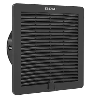 Вентилятор DKC R5RV20115B с фильтром RV 560/600 м3/ч, 115 В, 325x325 мм, IP54, RAL9005, "RAM Klima"