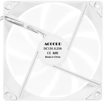 Вентилятор для корпуса ACCORD ACC-C14 ARGB WHITE 140mm, 1200rpm, 26dBa