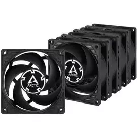 Вентилятор для корпуса ARCTIC P8 ACFAN00153A 80x80x25mm, 3000rpm, 23.4 CFM, 3-pin, black/black, value pack (5pc)