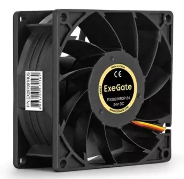 Вентилятор для корпуса Exegate EX09238B3P-24 EX297091RUS 92x92x38 mm, 5000rpm, 103.8CFM, 56,3dBa, 3-pin