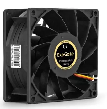 Вентилятор для корпуса Exegate EX09238S3P-24 EX297090RUS 92x92x38 mm, 4500rpm, 93.5CFM, 48,3dBa, 3-pin