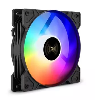 Вентилятор для корпуса Exegate EX12025H3P4PMY-PWM.ARGB EX295967RUS 120x120x25 мм, 1200rpm, 39CFM, 26dBA, 4-pinn PWM