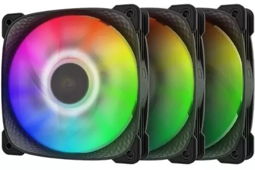 Вентилятор для корпуса Geometric Future Squama 2505B 120х120x25 mm, 2000rpm, 91.3CFM, 35.06dBA, 4-pin PWM, 3-Pack