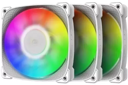 Вентилятор для корпуса Geometric Future Squama 2505W 120х120x25 mm, 2000rpm, 91.3CFM, 35.06dBA, 4-pin PWM, 3-Pack