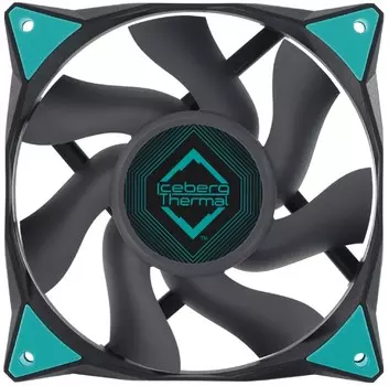 Вентилятор для корпуса Iceberg Thermal IceGALE 120mm BLACK 120x120x25mm, 500-1850rpm, 76 CFM, 0-35dBA, 4pin PWM
