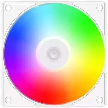 Вентилятор для корпуса ID-Cooling AS-120-ARGB-W 120mm, 2000rpm, 58.0 CFM, 27.2 dBa, 4-pin PWM, ARGB, white