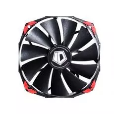 Вентилятор для корпуса ID-Cooling NO-14025K 140x140x25мм (PWM, Low Noise, резиновые углы, черный, 800-1600об/мин) BOX