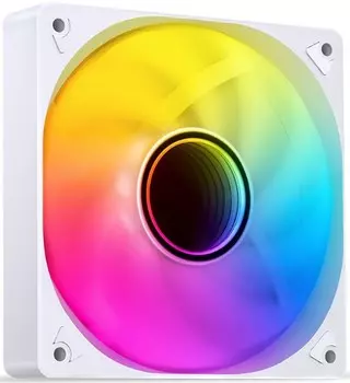 Вентилятор для корпуса JONSBO SL-120W 120х120х25mm, 600-1500rpm, 28.12-59.48CFM, 22–32dBA,4-pin PWM, белый