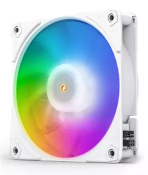 Вентилятор для корпуса JONSBO ZF-120(2 in 1) White 2*120х120х25мм, 1500rpm, 28.9 dBa, (ARGB LED,4 pin, белый) Retail