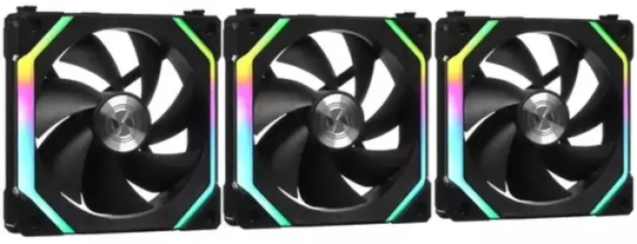 Вентилятор для корпуса Lian Li UNI FAN SL V2 G99.12SLV23B.00 120х120х28mm, 2000rpm, 64.5CFM, 29.5dBA, 4-pin PWM (3-pack)