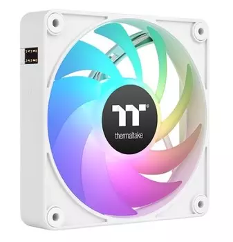 Вентилятор для корпуса Thermaltake CT120 EX CL-F190-PL12SW-A 120x120x25mm, белый, 500-2000rpm, 68CFM, 28.5dBa, ARGB, 4-pin PWM, (3-pack) Ret