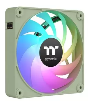 Вентилятор для корпуса Thermaltake CT140 EX Matcha CL-F197-PL14MG-A 140x140x25mm, зеленый, 500-1800rpm, 90.3CFM, 30.7dBa, ARGB, 4-pin PWM (3-pack) Ret