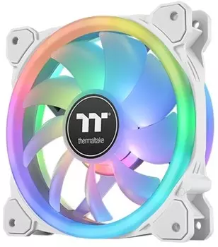 Вентилятор для корпуса Thermaltake SWAFAN 12 RGB White TT Premium Edition CL-F145-PL12SW-A 120x120x25mm, 500-2000rpm, 36,5 dBA, 54,85 CFM, LED softwar