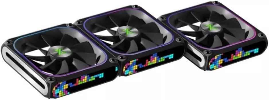 Вентилятор для корпуса Xastra FZ120B ARGB FZ120-3BA-CXX-GL 120mm, 0-2000rpm, 74.7CFM, 33.9dBa, BOX (3-pack)