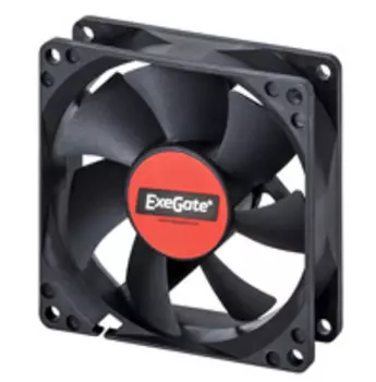Вентилятор Exegate EX08015S3P EX180973RUS 80x80x15 мм, подшипник скольжения, 3pin, 2000RPM, 23dBA