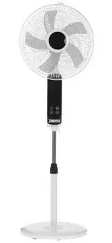 Вентилятор напольный Zanussi ZFF-901N (УЦЕНЕННЫЙ) белый, 40 см, пульт ДУ, LED-дисплей, НОВЫЙ, НЕКОНД