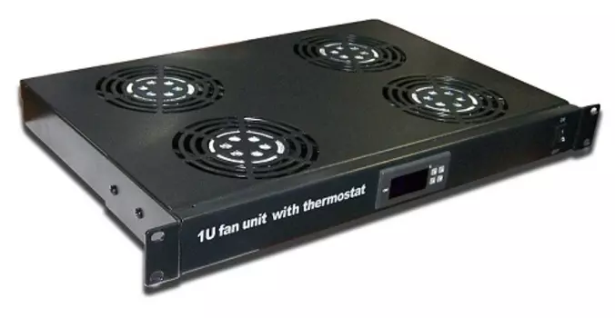 Вентиляторный блок TWT TWT-CBB-FANB3-RACK 3-х вентиляторов 19",с подшипниками,без термостата,1U