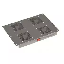 Вентиляторный модуль DKC R5VSIT6004FTB 4 вентилятора с термостатом для крыши 600 RAL9005, "RAM telecom"