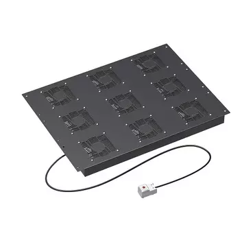 Вентиляторный модуль DKC R5VSIT8009FTB 9 вентиляторов с термостатом для крыши 800 RAL9005, "RAM telecom"