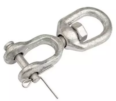 Вертлюг DKC CM632006 петля-вилка D6, оцинкованная сталь, "F5 Combitech" (уп/4 шт)