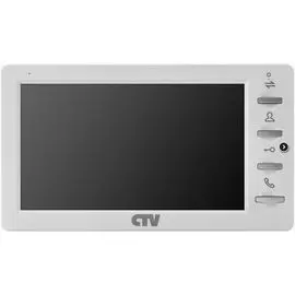 Видеодомофон CTV CTV-M1701 Plus (белый) с кнопочным управлением, встроенный автоответчик, функция фоторамки и часов