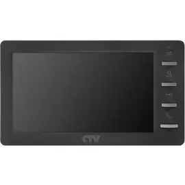 Видеодомофон CTV CTV-M1701 Plus (графит) с кнопочным управлением, встроенный автоответчик, функция фоторамки и часов
