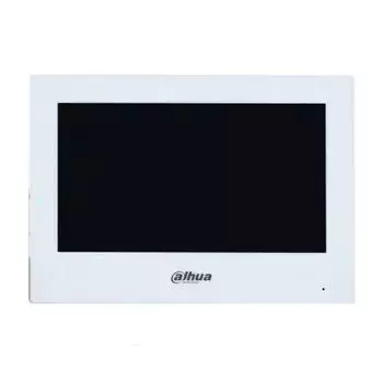 Видеодомофон Dahua DHI-VTH2621GW-WP IP 7 дюймовый с WiFi 2.4ГГц, белый 1024x600 разрешение, ёмкостной сенсорный экран