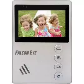 Видеодомофон Falcon Eye FE-Vista 4,3" TFT; механические кнопки; подключение до 2-х вызывных панелей; OSD меню; AC 220В (встроенный БП) или от внешнего
