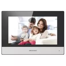 Видеодомофон HIKVISION DS-KH6320-WTE1 сенсорный 7" цветной TFT LCD экран с разрешением 1024x600, вст