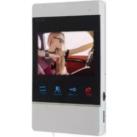 Видеодомофон SECURIC AC-332 45-0332 цветной, 4,3" формата AHD, с сенсорным управлением, детектором движения, функцией фото- и видеозаписи