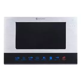 Видеодомофон SECURIC AC-337 45-0337 цветной, 7" формата AHD, с сенсорным управлением, с детектором движения, функцией фото- и видеозаписи