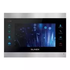 Видеодомофон Slinex SL-07IP Silver+Black цветной, TFT LCD 7" 16:9 (800×480), подключение 2-х вызывных панелей и 2-х видеокамер, настенный