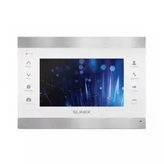Видеодомофон Slinex SL-07IP Silver+White цветной, TFT LCD 7" 16:9 (800480), подключение 2-х вызывных панелей и 2-х видеокамер, настенный