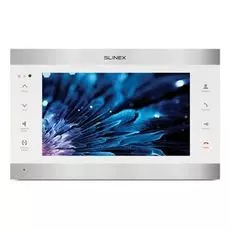 Видеодомофон Slinex SL-10IPT (Silver+White) AHD цветной, настенный, 10” сенсорный TFT экран 16:9, разрешение экрана 1024х600. Подключение 2-х вызывных