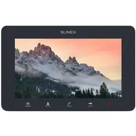 Видеодомофон Slinex SM-07MN (Graphite) цветной, настенный, 7" цветной IPS TFT LCD дисплей 16:9, разрешение экрана 1024х600