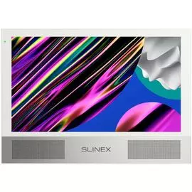 Видеодомофон Slinex Sonik 10 (White+Silve) цветной, настенный, 10" сенсорный IPS TFT LCD дисплей 16:9, разрешение экрана 1024х600