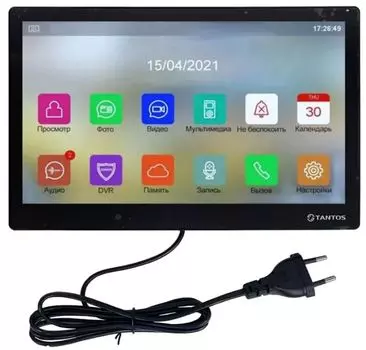 Видеодомофон Tantos Stark (Black) HD SE цветной, с поддержкой форматов AHD / TVI / CVI 1080р/720p или CVBS (PAL/NTSC)