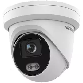Видеокамера IP HIKVISION DS-2CD2327G2-LU(C)(2.8mm) 2Мп уличная купольная с LED-подсветкой до 30м и технологией AcuSense