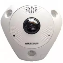 Видеокамера IP HIKVISION DS-2CD6365G0E-IVS(1.27mm)(B) 6Мп, с ИК-подсветкой до 15м 1/1.8’’ Progressive Scan CMOS; fisheye объектив 1.27мм; угол обзора
