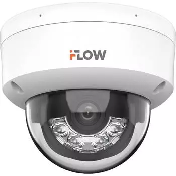 Видеокамера IP I-Flou F-IC-2422C2MS(4mm) 2МП, 1/2.7'' Progressive Scan CMOS, уличная купольная, ИК-подсветка до 30м