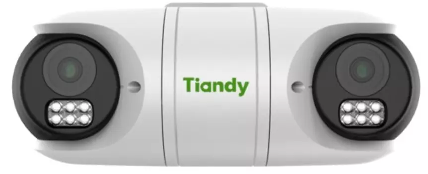 Видеокамера IP TIANDY TC-C32RN Spec:I5/E/Y/QX/2.8mm/V4.2 два объектива, два сенсора, один канал IP, корпус из пластика, до 1920x1080 30fps