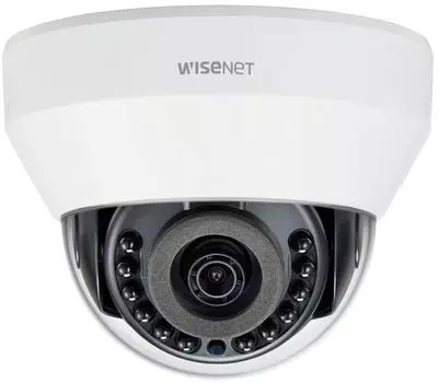 Видеокамера IP Wisenet LND-6020R 1/2.9" CMOS, 2Мп, 30к/сек, цв. 0,18/ 0лк с ИК подсветкой; H.264, M-JPEG, 4 мм, 80°, день/ночь (эл.мех. ИК фильтр), ИК