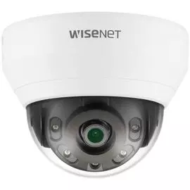 Видеокамера IP Wisenet QND-6012R 2МП внутренняя купольная с функцией день-ночь (эл.мех. ИК фильтр) и ИК подсветкой до 20 м; встроенный фиксированный о