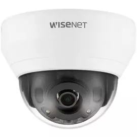 Видеокамера IP Wisenet QND-6022R 2МП внутренняя купольная с функцией день-ночь (эл.мех. ИК фильтр) и ИК подсветкой до 20 м.; встроенный фиксированный