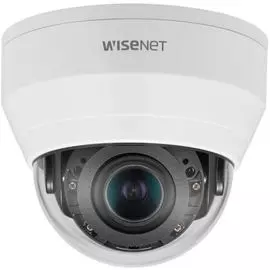 Видеокамера IP Wisenet QND-8080R 5МП внутренняя купольная с функцией день-ночь (эл.мех. ИК фильтр) и ИК подсветкой до 20 м.; встроенный моторизованный
